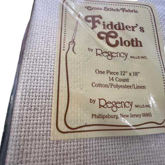 Regency Cross Stitch Fabric‎ 14 Count Fiddler’s Cloth 12x18" NEW Cotton Linen - Picture 4 of 4